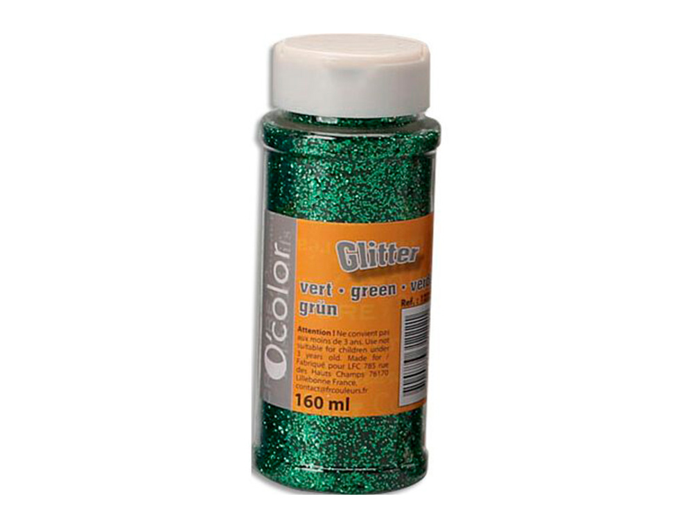 PAILLETTES O'COLOR ULTRA BRILLANTES COLORIS VERT POT   SALIERE 160ML